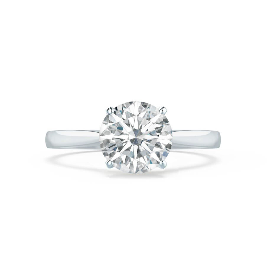 1.2 CT Round Solitaire Lab Grown Diamond Engagement Ring