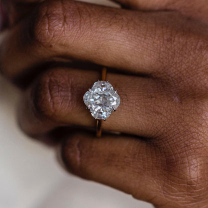 2.2 CT Oval Three Stone Lab Grown Diamond Engagement Ring