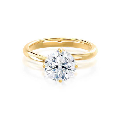 1.2 CT Round Solitaire  Lab Grown Diamond Engagement Ring