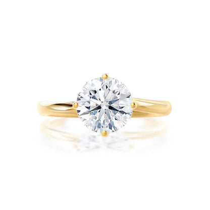 1.2 CT Round Solitaire  Lab Grown Diamond Engagement Ring
