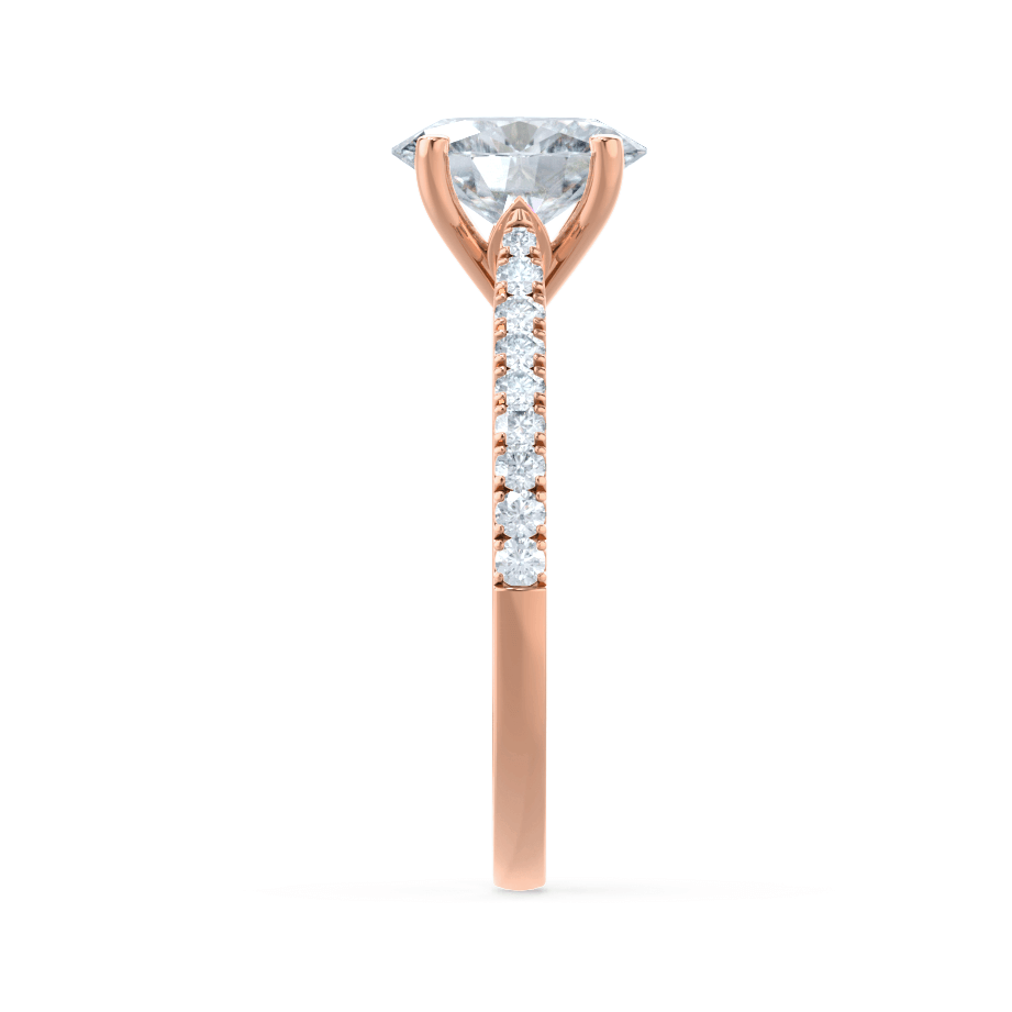 1.5 CT Oval Pave Lab Grown Diamond Engagement Ring