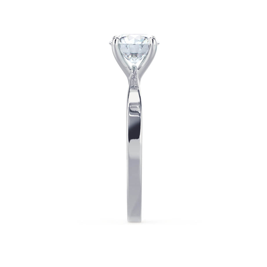 1.5 CT Round Solitaire Lab Grown Diamond Engagement Ring