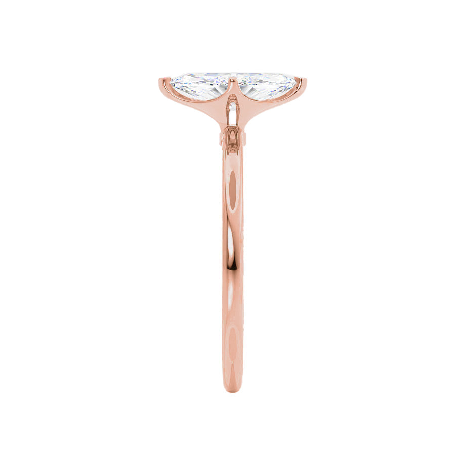 1 CT Marquise Solitaire Lab Grown Diamond Engagement Ring