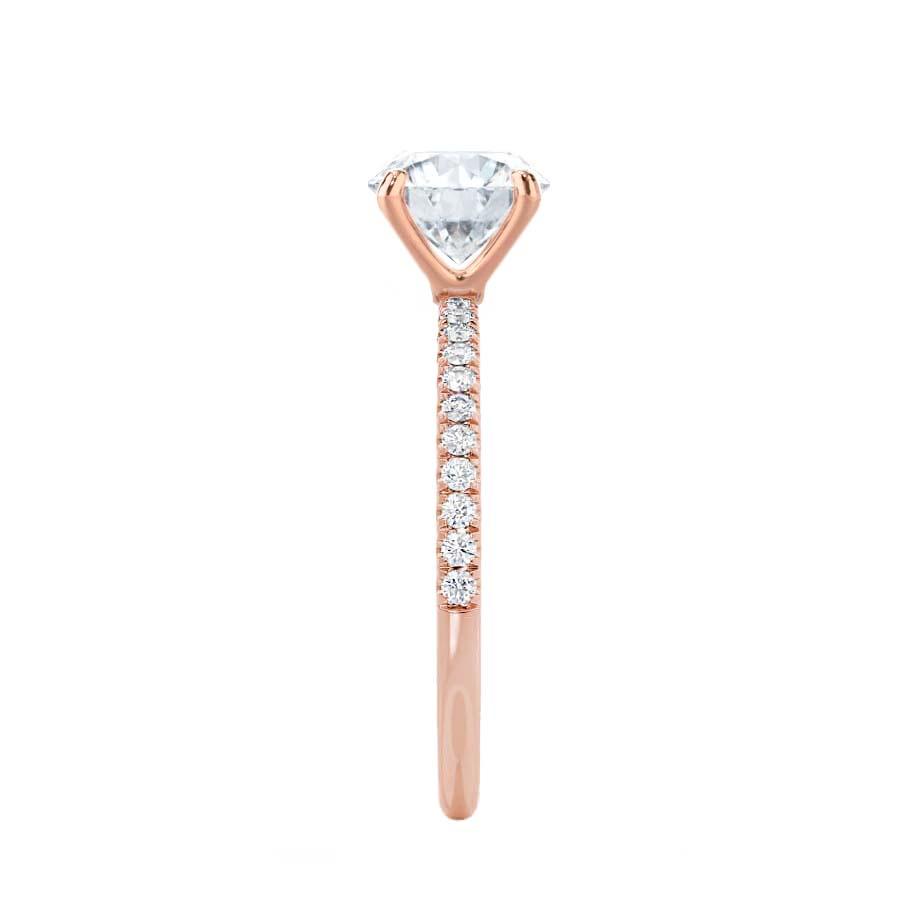 1.2 CT Radiant Pave Lab Grown Diamond Engagement Ring