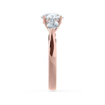 1.5 CT Round Pave Lab Grown Diamond Engagement Ring