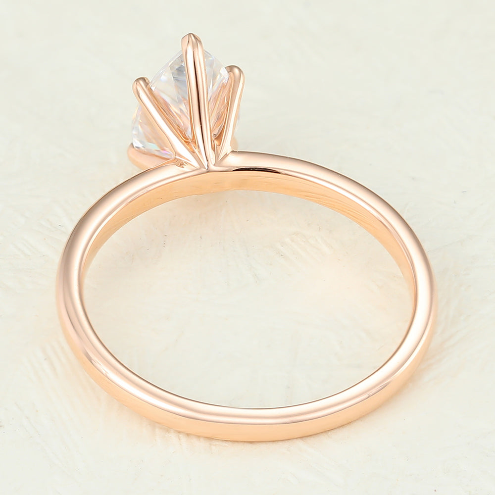 1.5 CT Pear Solitaire Lab-Grown Diamond Engagement Ring